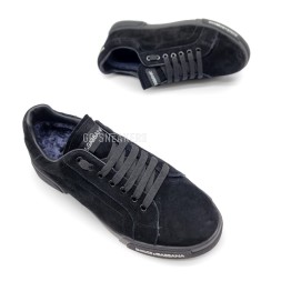 Dolce & Gabbana Man Winter Suede Black