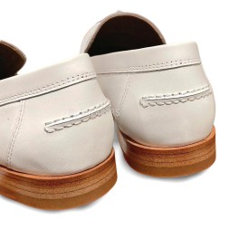 Hermes Loafers White