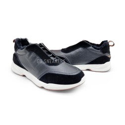 Loro Piana Man Winter Sneakers Leather Suede Black