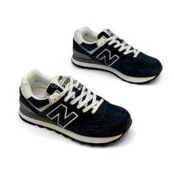 New Balance 574 Suede Woman Navy