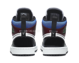 Nike Air Jordan 1 Mid SE Black White Multi-Color