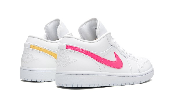 Унисекс кроссовки Nike Air Jordan 1 Low White Multi-Color Swoosh