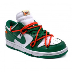 Off-White x Nike Dunk Low Pine Green