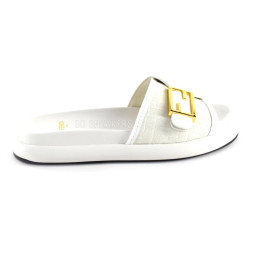 Fendi Slippers White
