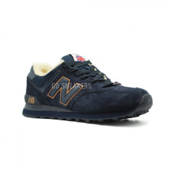New Balance Мужские 574 Navy-Gold