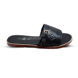 Louis Vuitton Flip-flops Low Leather Black
