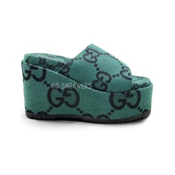 Gucci Platform Flip-flops Green