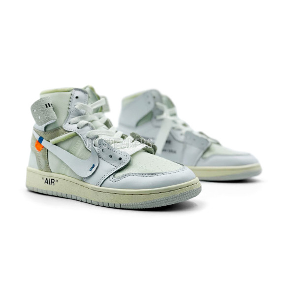 Унисекс кроссовки Off White for Nike Air Jordan 1 White Oregon 1985 Beaverton