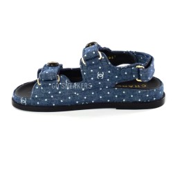 Chanel Sandals Jeans Blue